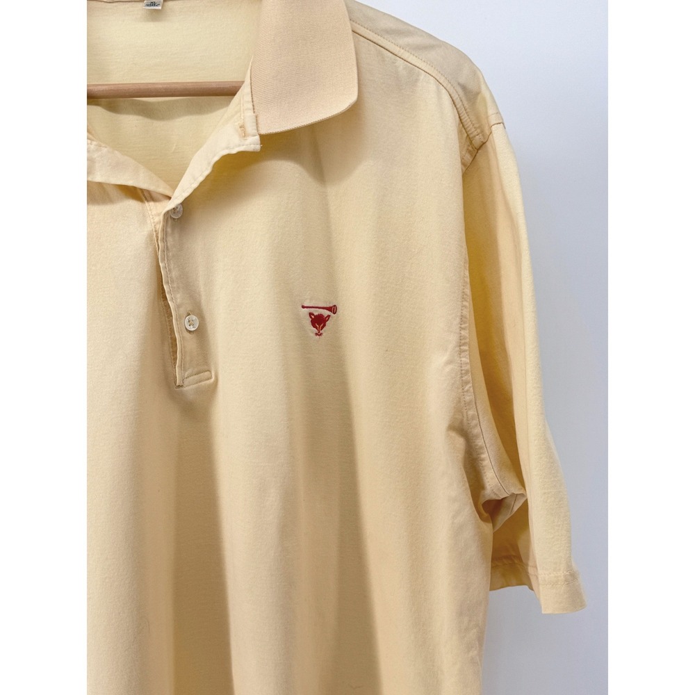 Fairway & Greene Polo Shirt Mens XL Myopia Hunt Club Golf Yellow